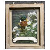 Mallard Duck Original Painting on Wood Signed