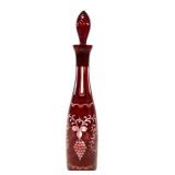 Cut-to-Clear Ruby Red Decanter by Egermann