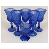 Avon Cobalt George Washington Goblets & Creamer