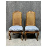 Pair Of Cane Back Dining Chairs