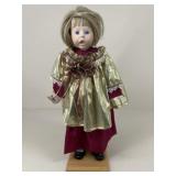 Large Porcelain Choir Singer Doll w/ Stand