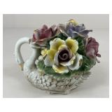 Capodimonte Porcelain Swan Centerpiece