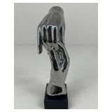Silver Tone Hand Sculpture