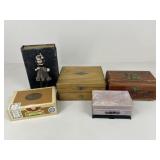 Wood & Resin Decorative Boxes / 5 pc