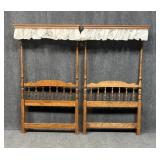 Pair of Ethan Allen Twin Size Headboards