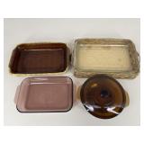 Pyrex & Anchor Hocking Casserole Dishes / 4 pc