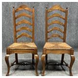 Pair Of Pennsylvania House Ladderback Chairs