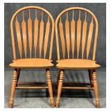 Pair Of Painted Dining Chairs