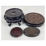 Wood Display Stands / 4 pc