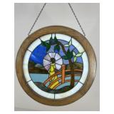 Framed Stained Glass Window