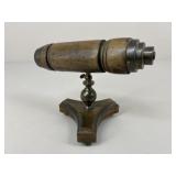 Vintage Wood Kaleidoscope w/ Stand