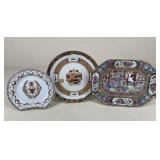 Decorative Hand Painted Plates / 3 pc
