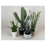 Artificial Potted Plants / 4 pc