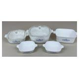 Corningware Blue Corn Flower Casserole Dishes