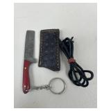 Mini Cleaver Key Chain w/ Sheath