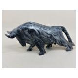 Carved Marble Bull