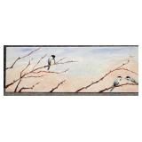 "Chickadee Thicket" Painting on Canvas