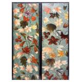 2/PC Enhanced Floral Prints on Canvas