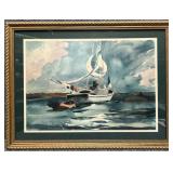 "Sloop Nassau" Print by Winslow Homer