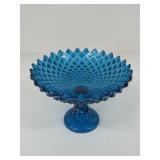 Blue Westmoreland Sawtooth Compote Bowl