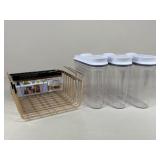 OXO Cereal Containers & Farberware Bins / 5 pc