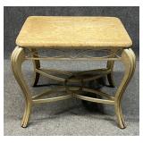 Coquina Stone Top Side Table