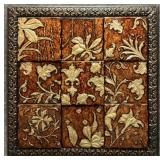 Embossed Leaf & Floral Metal Wall Decor