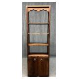 Stained Wood Bookcase