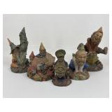 Tom Clark Resin Gnome Figures / 5 pc