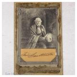 Sam Houston Cut Autograph & Picture