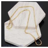 14k Y Gold Box Necklace Chain