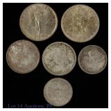 1916 - 1944 75%-Silver World Coins (6)