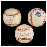 Ripken Santo F. Robinson Signed Baseballs