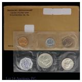 1960 (P) USA 5-Coin Silver Proof Set in OGP