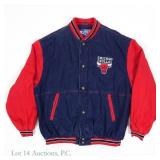 Chicago Bulls Denim Starter Jacket - XXL