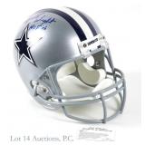 Rayfield Wright Signed Cowboys FS Helmet, LEAF