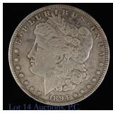 1894-S USA Silver Morgan Dollar Semi-Key Date