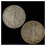1947 P & D USA 90%-Silver Walking Liberty 50c (2)