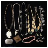 Mixed Native American Style and Other Jewelry