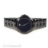 Movado Black Stainless Steel Men
