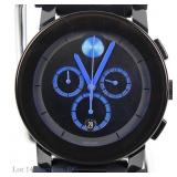 Movado Bold Black Stainless Steel Watch
