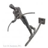 Cast Iron Tightrope Walker Iron Sculpture