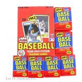 1982 Fleer Baseball Box & 1984 Fleer Packs (34)