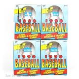 1990 Fleer Baseball Card Display Boxes (4)