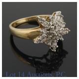 10K Y Gold Diamond Ring