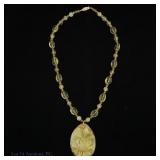 Jade Necklace with 14k Gold Clasp
