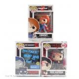 Horror Funko Pops Signed w/ COAs (3)