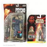 Norman Bates & Jar Jar Binks Action Figures (2)