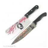 Signed Horror Movie Steel Knife & Cleaver, JSA