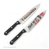 Signed Inscribed Horror Movie Steel Knives, JSA